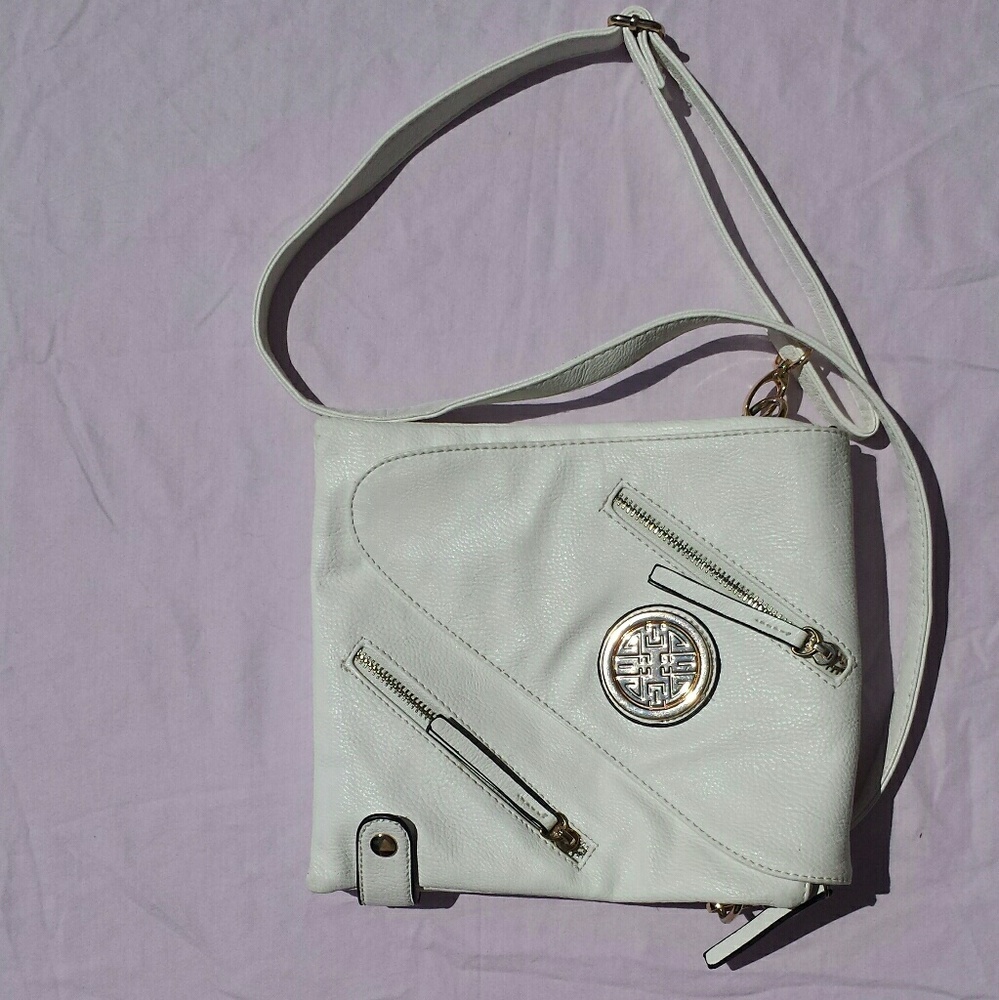 SALE White crosabody bag